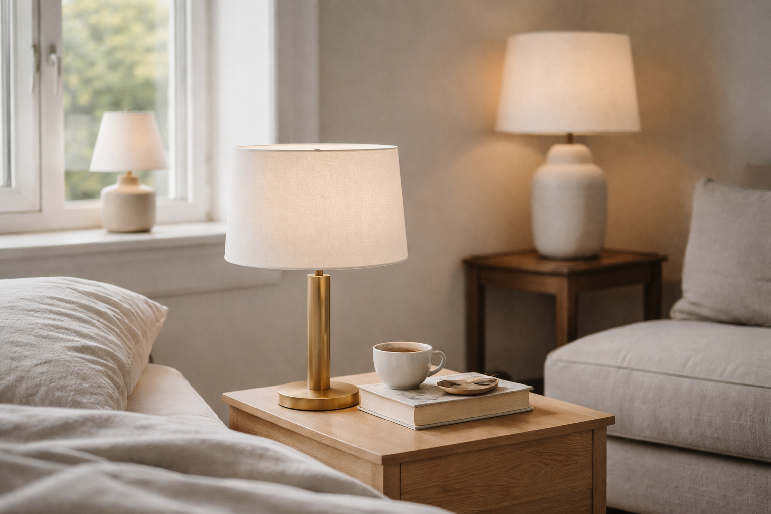 Bordlampen der passer første gang: størrelser, skærme og lys du faktisk kan bruge