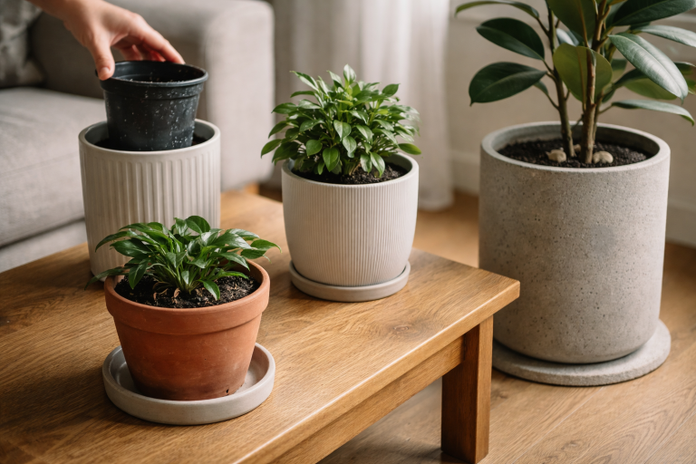 Den indendørs plantekrukke, du ikke fortryder: hul, dræn og størrelsen der passer