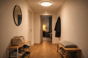 Gangens loftlampe uden venteværelses-stemning: sådan gør du