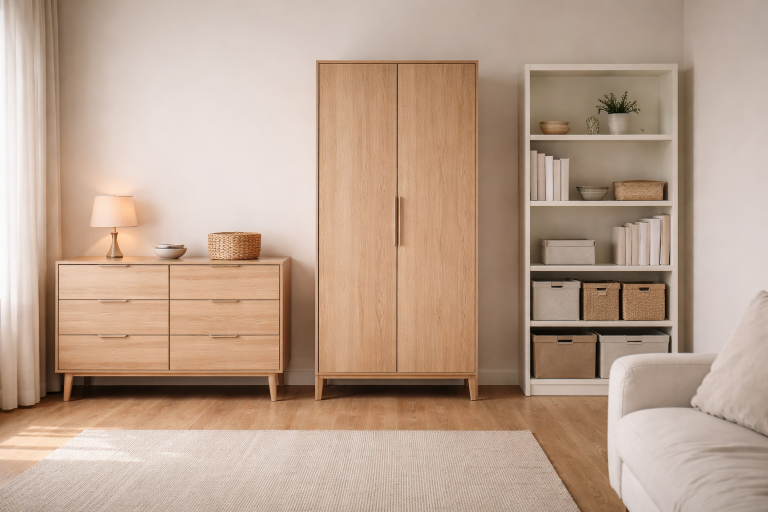 Kommode, skab eller reol? Vælg opbevaring efter ting, plads og visuel ro