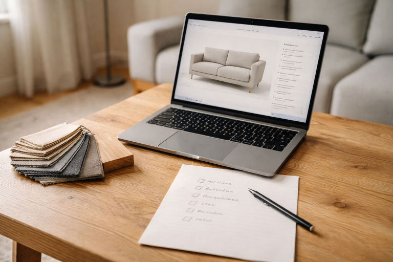 Læs møbler som en pro: mit kvalitetstjek til onlinekøb (og de røde flag, der koster dyrt)