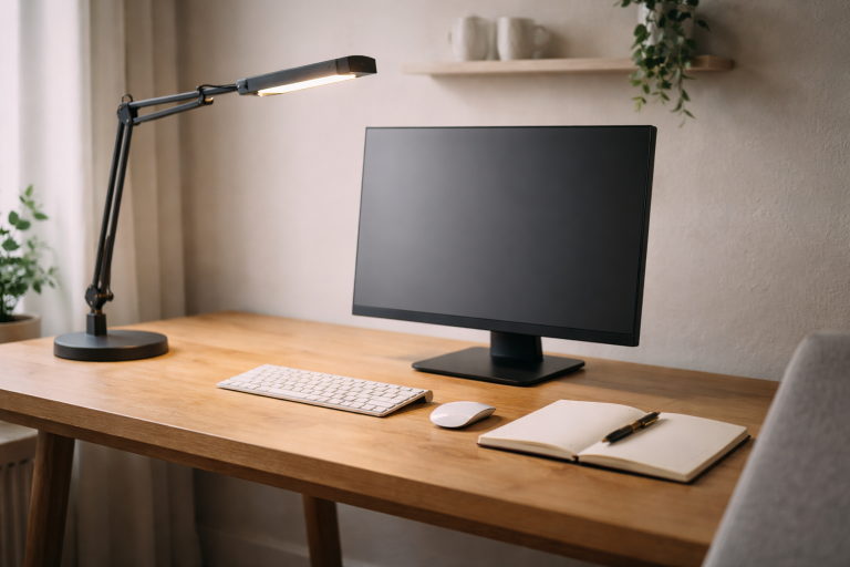 Skrivebordslampe til hjemmekontoret: sådan får du lys, der ikke dræner dig
