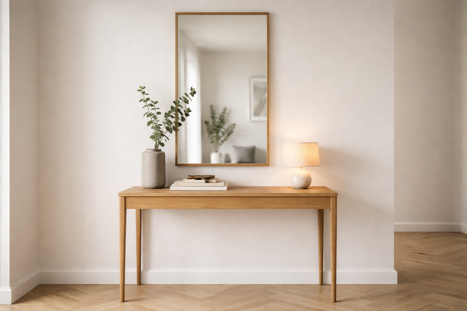 Spejlet skal ikke bare hænge pænt: sådan vælger du placering og størrelse, så rummet faktisk føles større