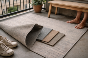 Udendørs tæppe på altanen: sådan undgår du mug, plastikfølelse og fejlkøb