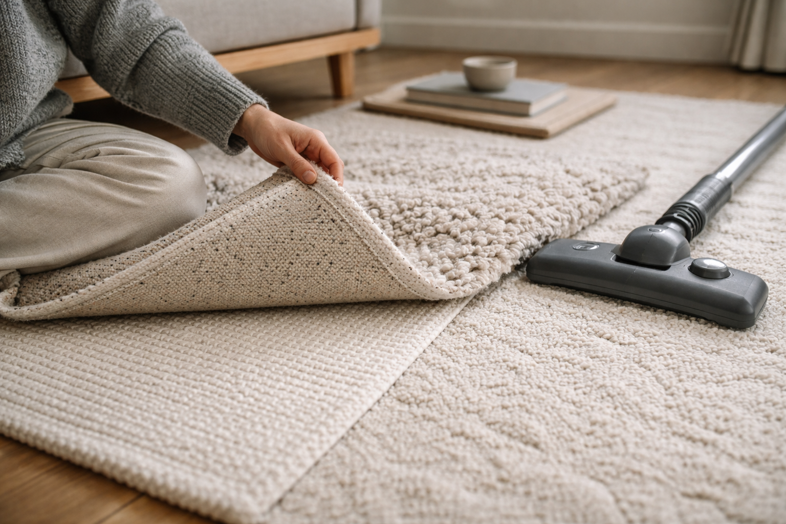 Uldtæppet overlever mest, når du gør mindre: en rolig guide til pletter, fnug og rens