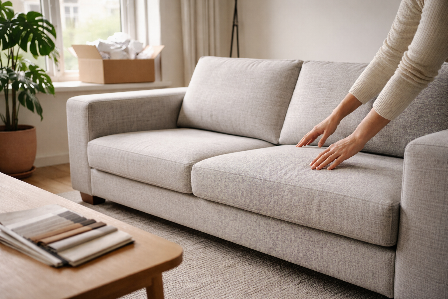 Den dag den nye sofa lugtede som et bildæk i stuen