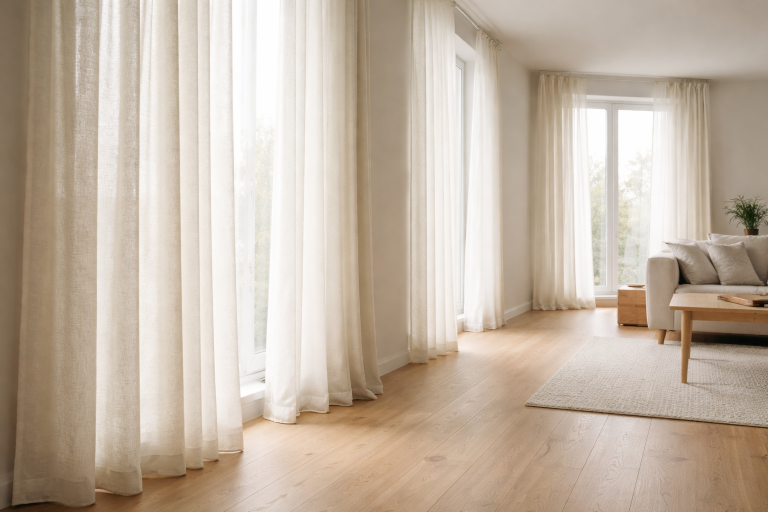 Draperinger i hjemmet: vælg længde, stof og ophæng - uden at få tunge gardiner