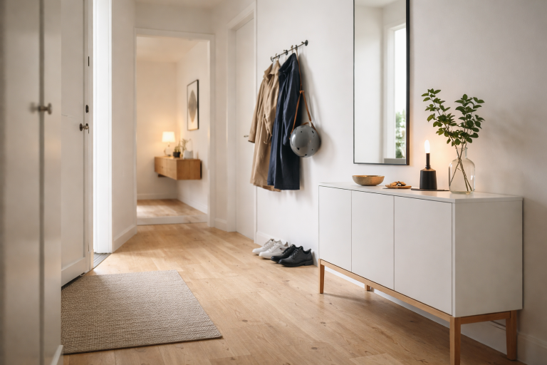 Entré indretning: sådan får du en funktionel entré der stadig ser rolig ud
